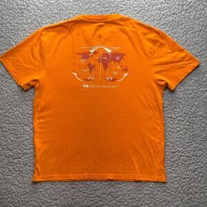 Princess Cruises Short Sleeve Shirt Mens Large Orange Regal Princess Pocket Tee